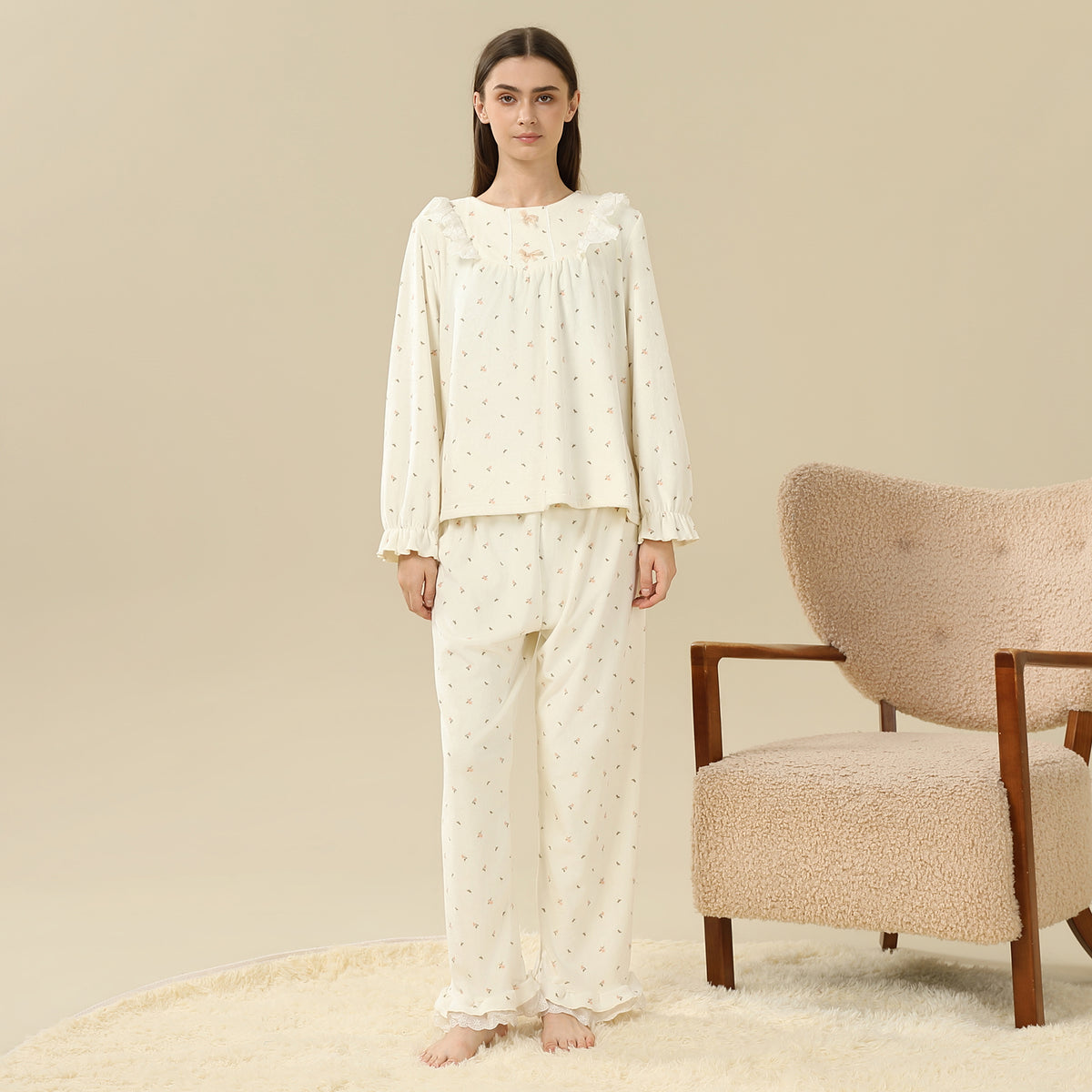 Floral Pajama Set-2Pc For Women