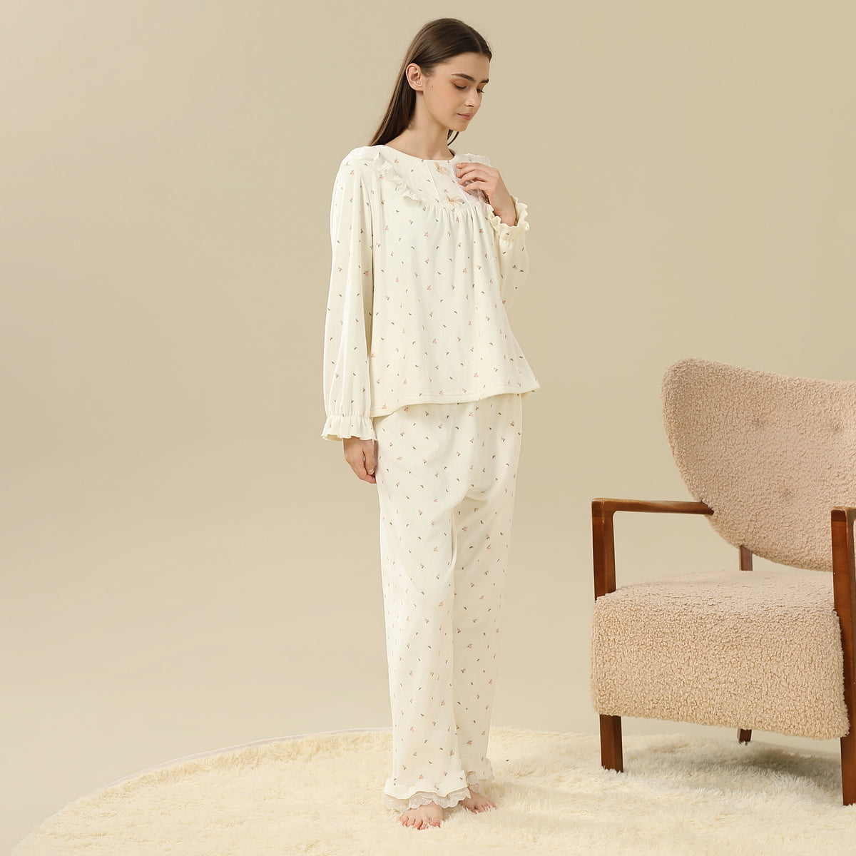 Floral Pajama Set-2Pc For Women