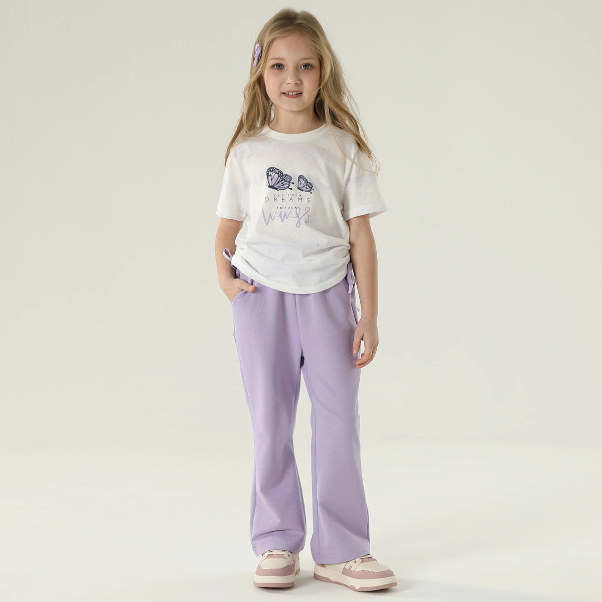 Plain Pajama Set-2Pc For Girls