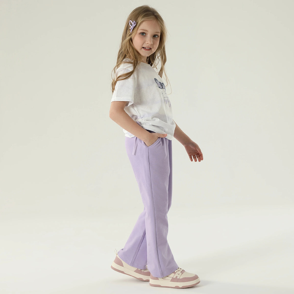 Plain Pajama Set-2Pc For Girls