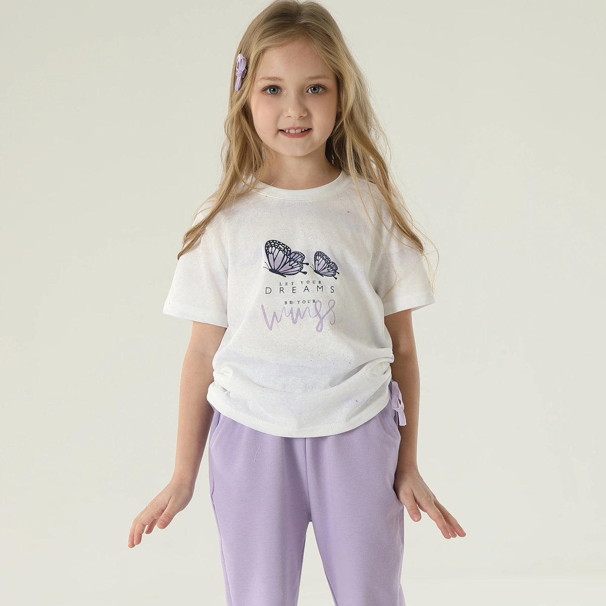 Plain Pajama Set-2Pc For Girls