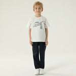 طقم بيجاما مطرز - قطعتان للأولاد