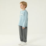 طقم بيجاما ساده 2 قطعة للأولاد