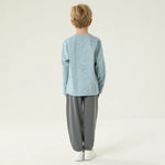 طقم بيجاما ساده 2 قطعة للأولاد