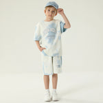 طقم بيجاما مزين بطباعة 2 قطعة للأولاد