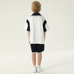 طقم بيجاما مطرز - قطعتان للأولاد