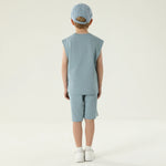 طقم بيجاما مزين بطباعة 2 قطعة للأولاد