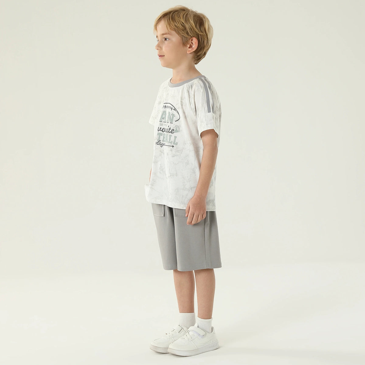 طقم بيجاما ساده 2 قطعة للأولاد