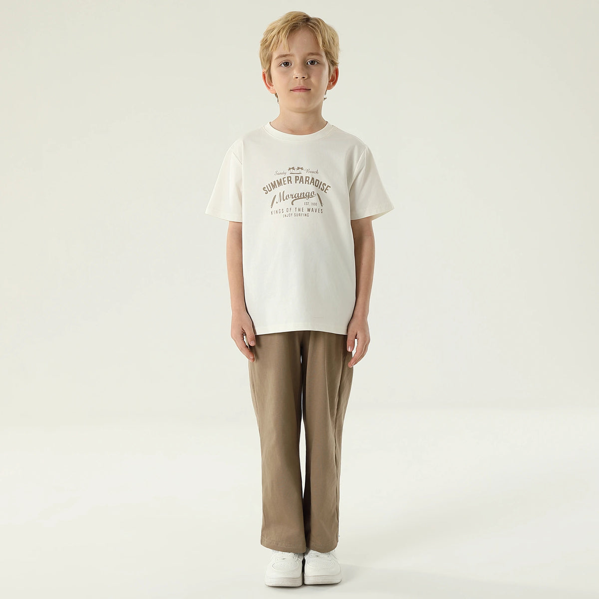 طقم بيجاما مزين بطباعة 2 قطعة للأولاد