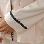 Embroidery Pajama Set-2Pc For Women