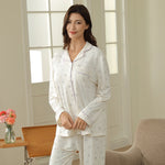 بيجاما مزينة بالزهور للنساء