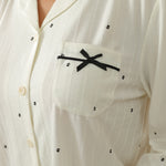 بيجاما مزينة بطباعة للنساء