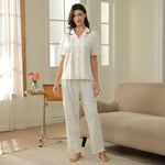 Jacquard Pajama Set-2Pc For Women