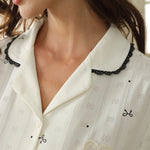 Jacquard Pajama Set-2Pc For Women