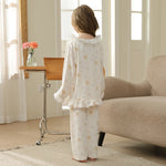 بيجاما مزينة بطباعة للبنات