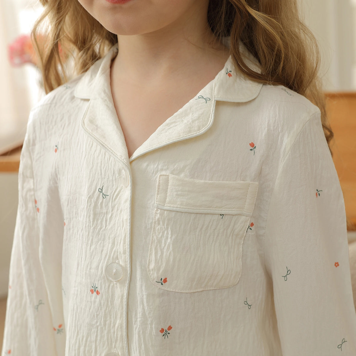 بيجاما مزينة بطباعة للبنات