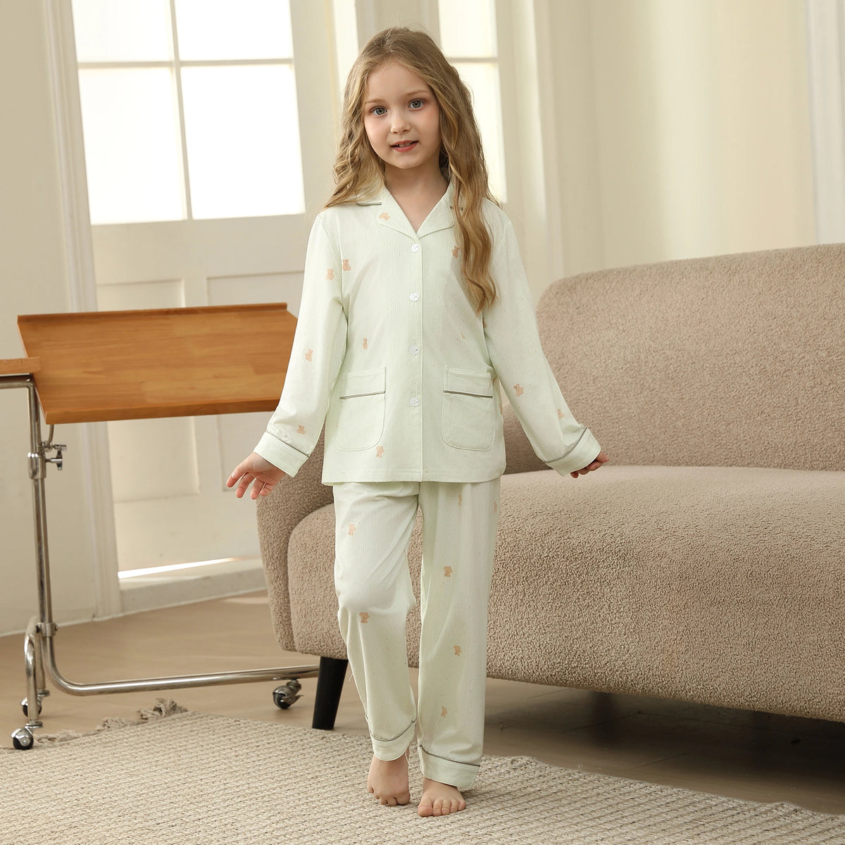 Printed Pajama Set-2Pc For Girls