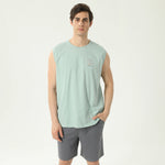 Plain Pajama Set-2Pc For Men