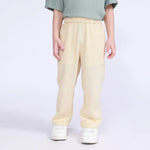 Light Beige Plain Pants for Boys Image
