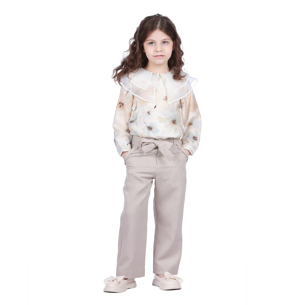 Plain Classic Pants For Girls Image