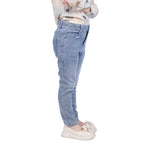 Washed Jeans Classic Pants For Girls Image