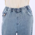 Casual Washed Jeans Pants for Girls Image