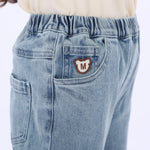 Casual Washed Jeans Pants for Girls Image