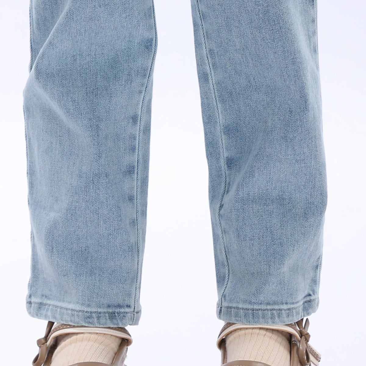 Casual Washed Jeans Pants for Girls Image
