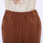 Casual Plain Pants for Girls Image