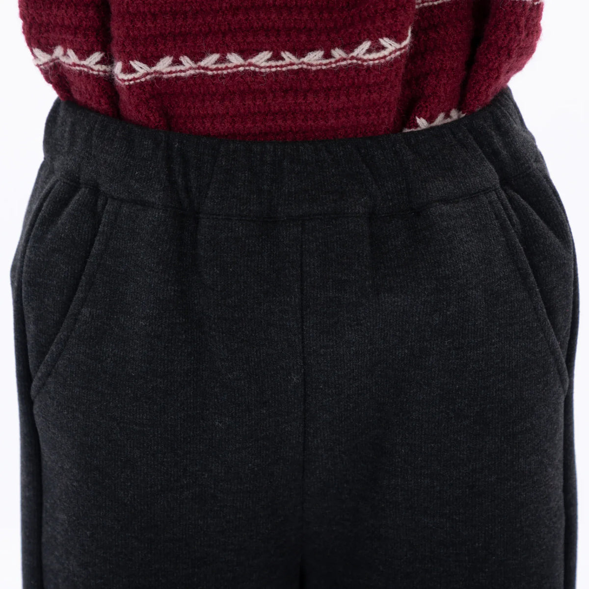 Casual Plain Pants for Girls Image