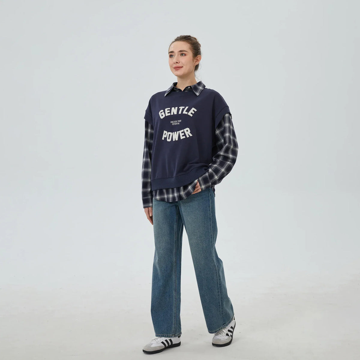 Washed Jeans Pants for Women Image