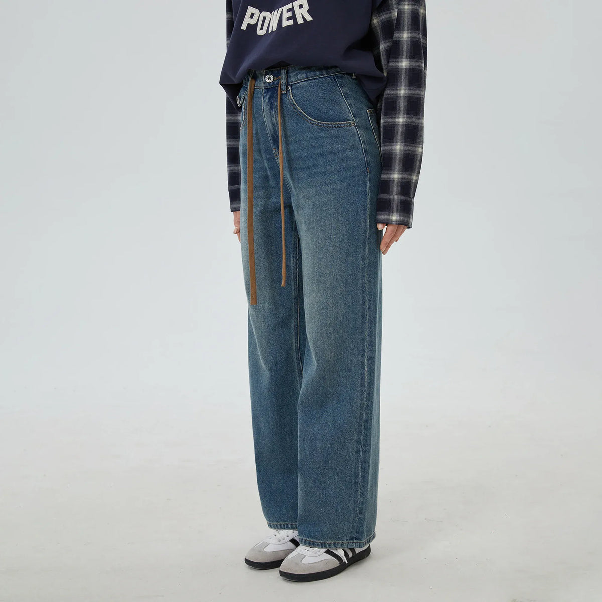 Washed Jeans Pants for Women Image