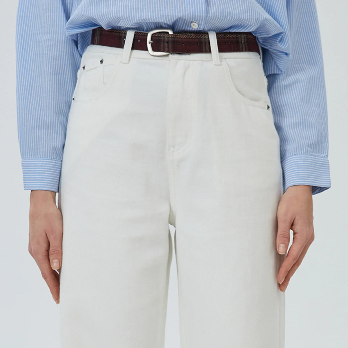 Washed Jeans Pants for Women Image