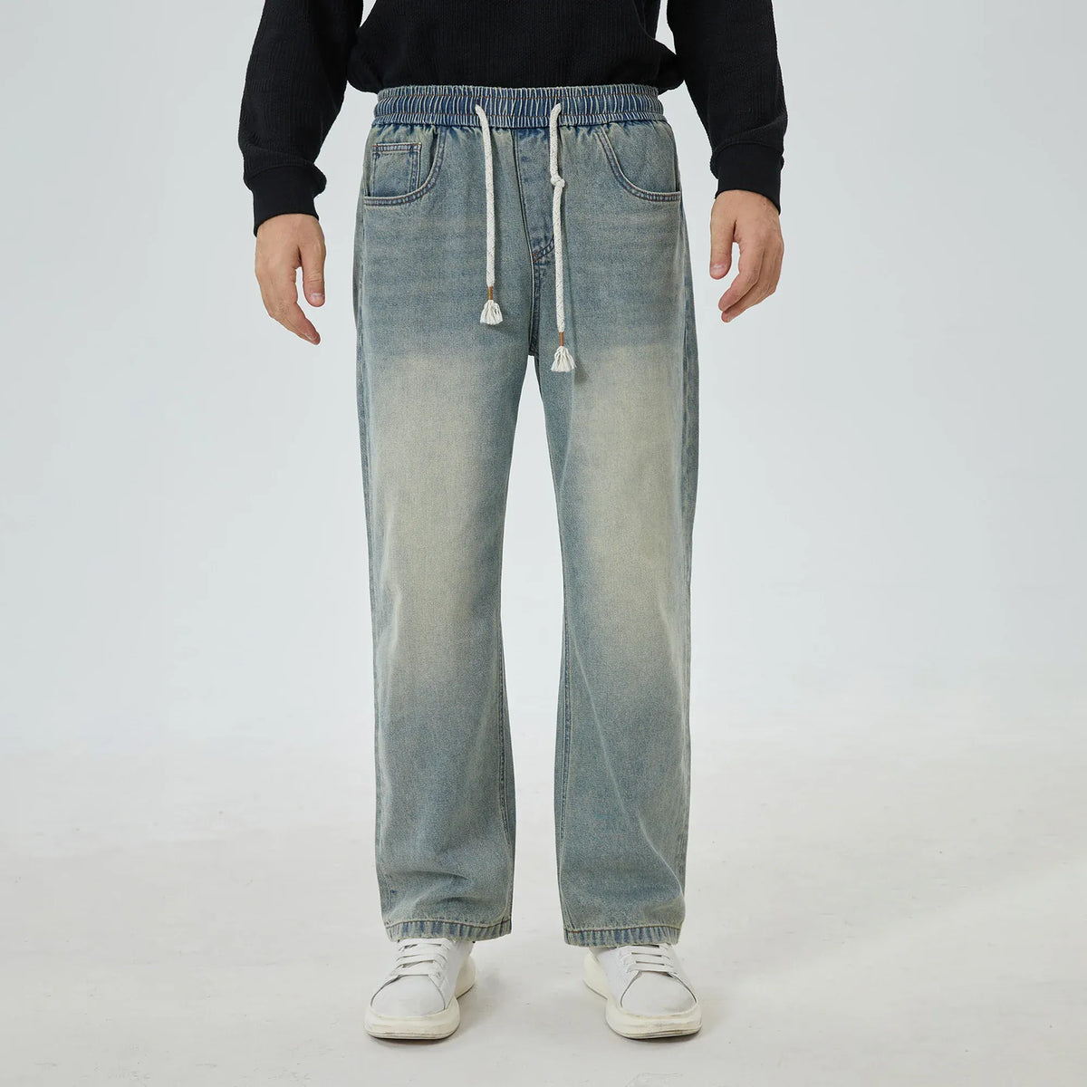 Washed Jeans Pants for Men Image
