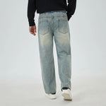 Washed Jeans Pants for Men Image
