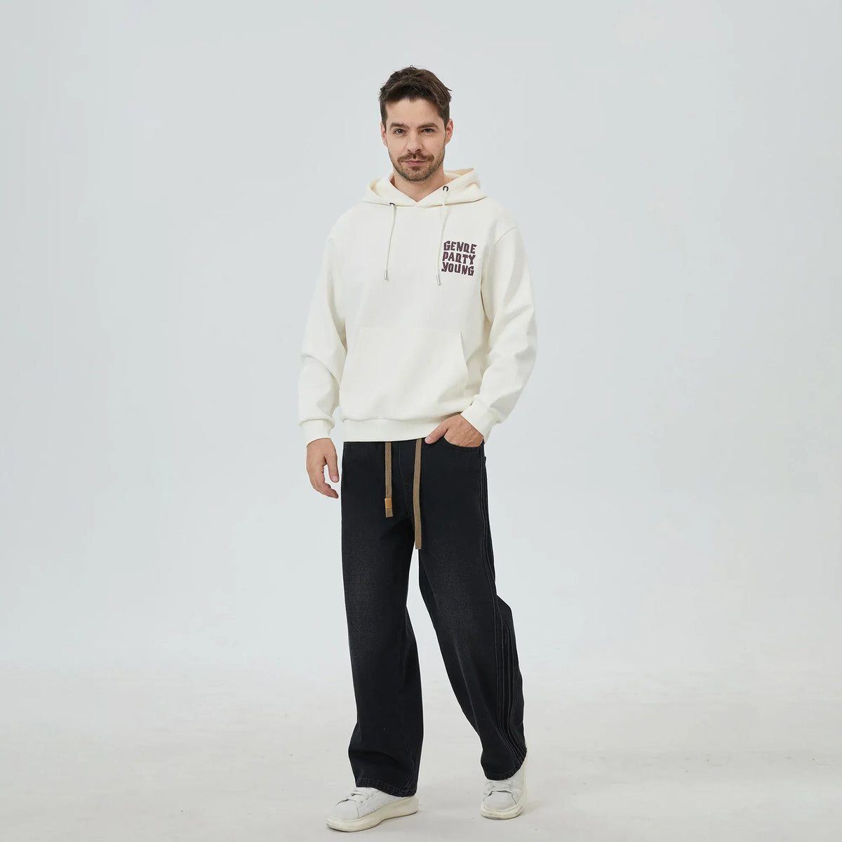 Washed Jeans Pants for Men Image