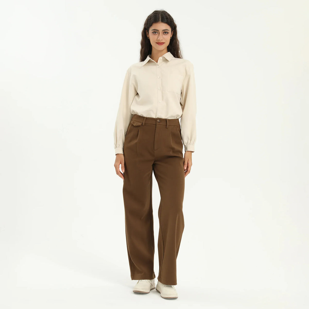 Elegant Plain Pants for Women Image