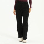 Black Elegant Plain Pants for Women Image