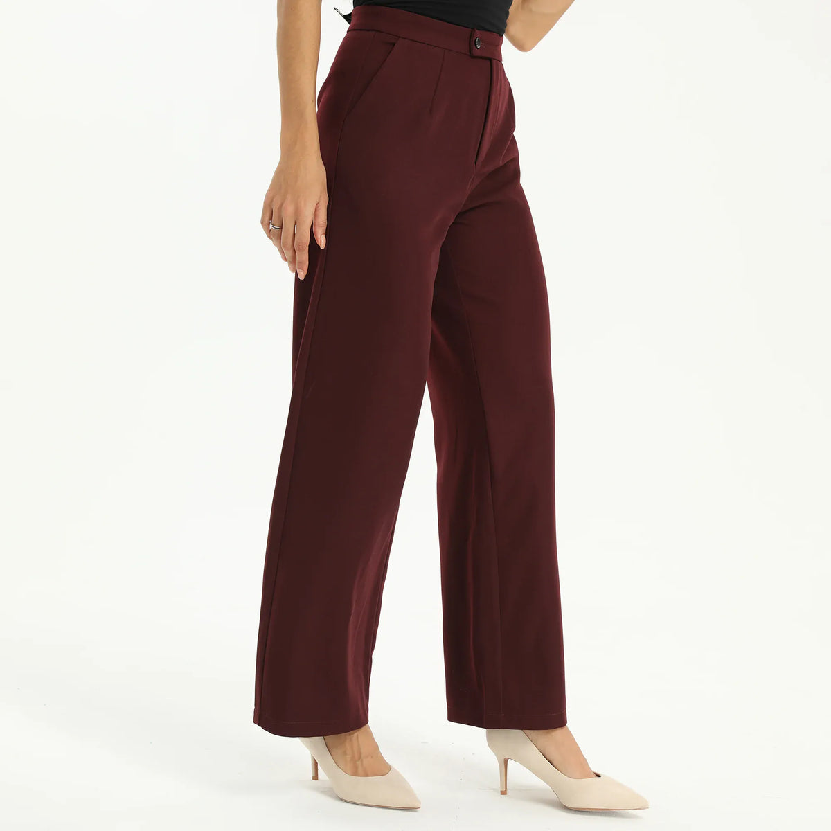 Elegant Plain Pants for Women Image