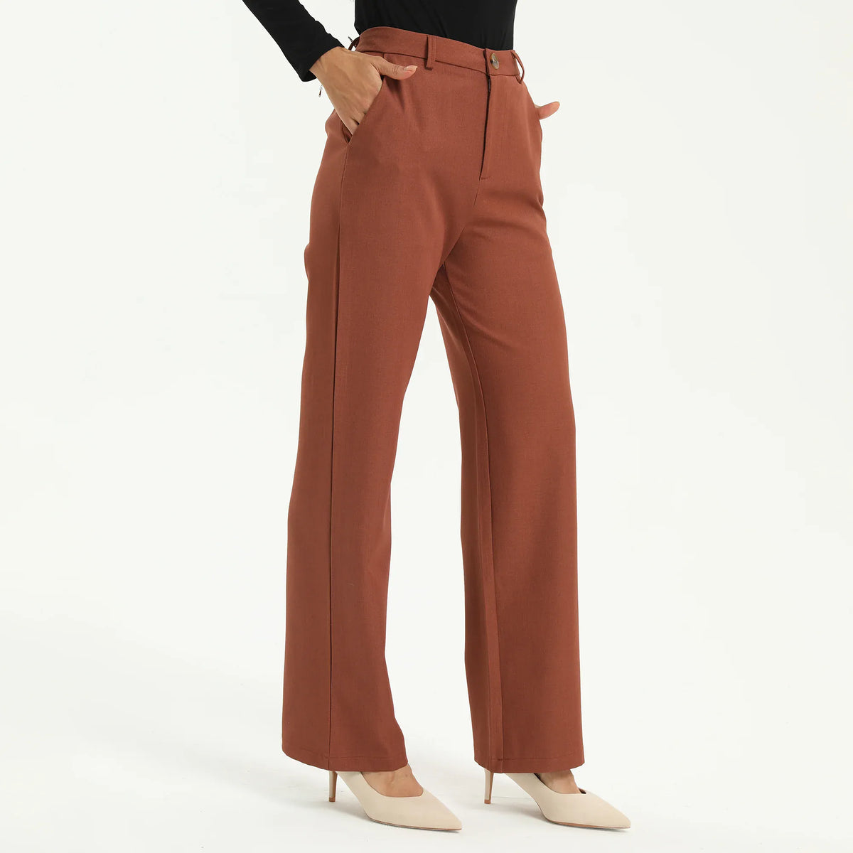 Elegant Plain Pants for Women Image