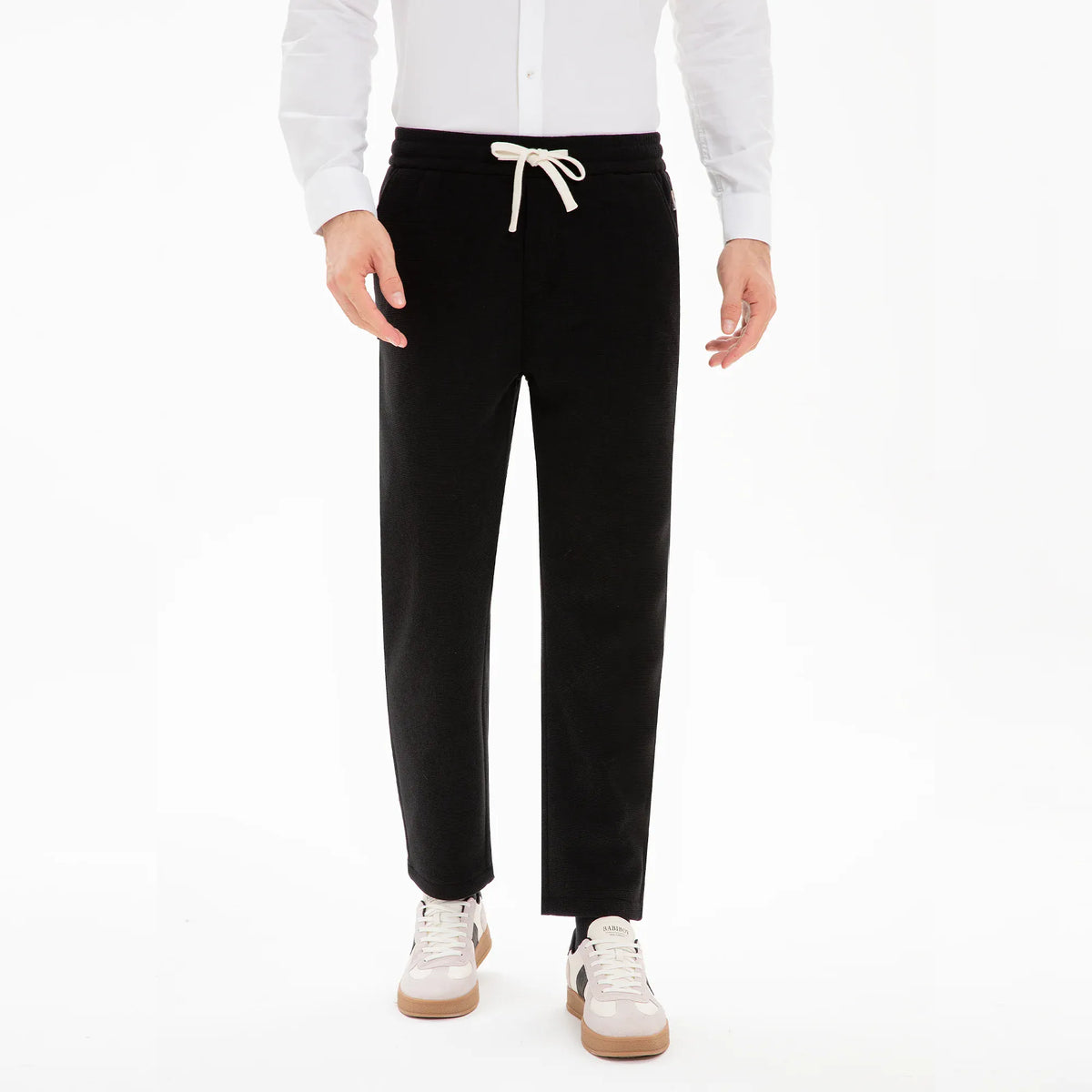 Black Elegant Classic Pants for Men Image