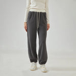 Ankle-Tied Mid-Wiast Embroidery Pants for Women Image