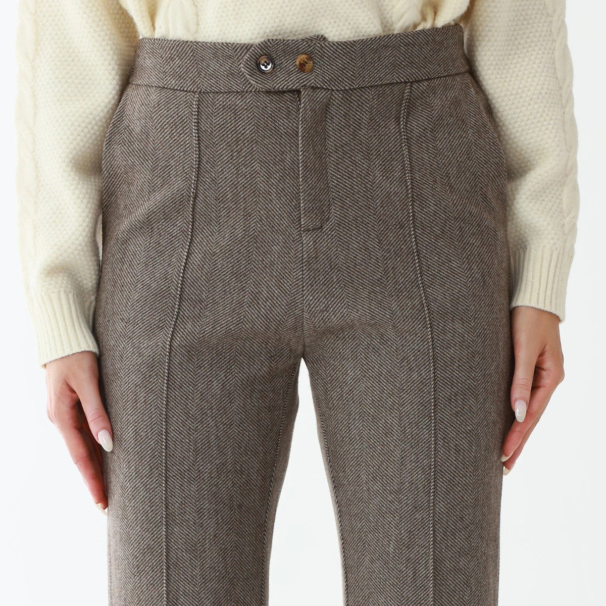 Elegant Solid Pants for Women Image