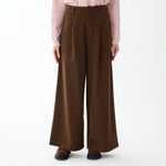 Brown Elegant Plain Pants for Women Image