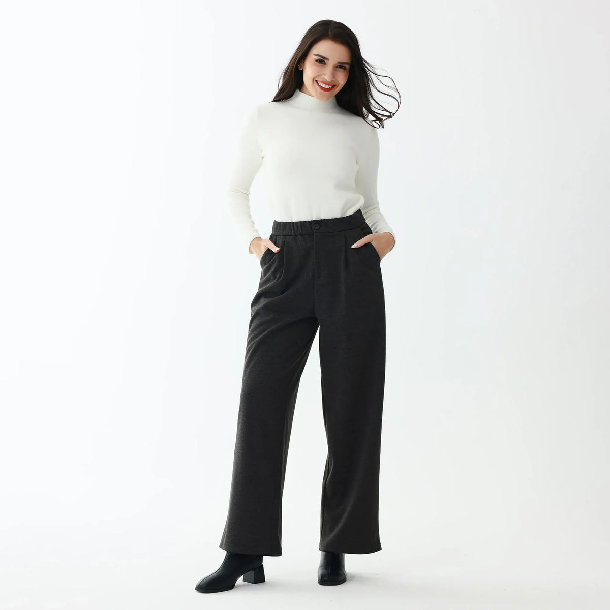 Elegant Solid Pants for Women Image