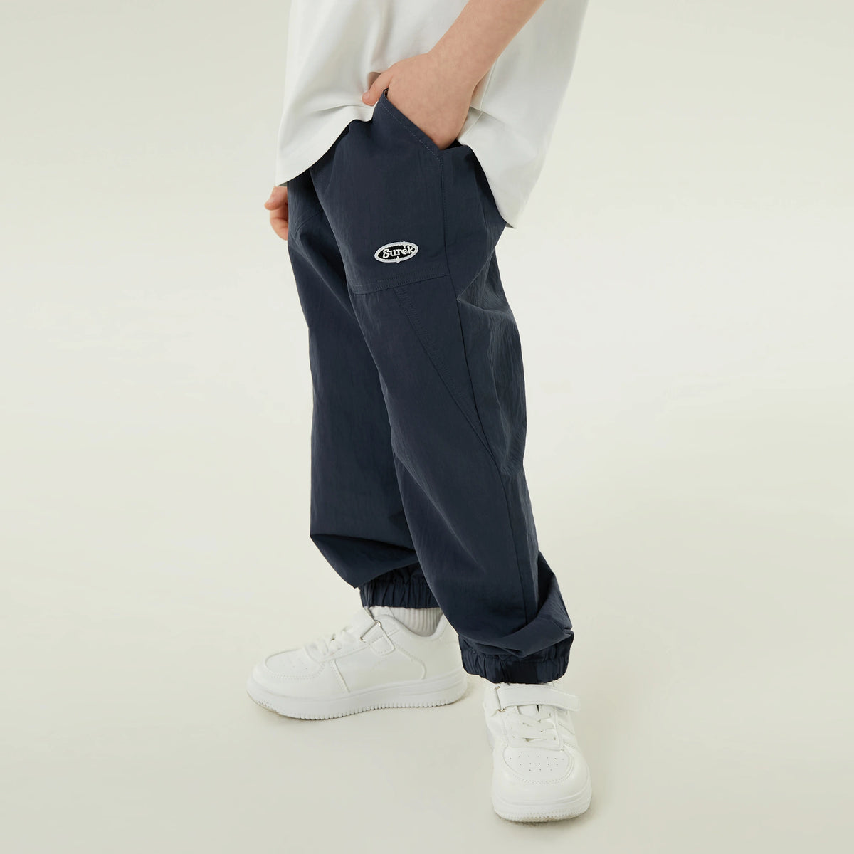 Badge Casual Pants for Boys