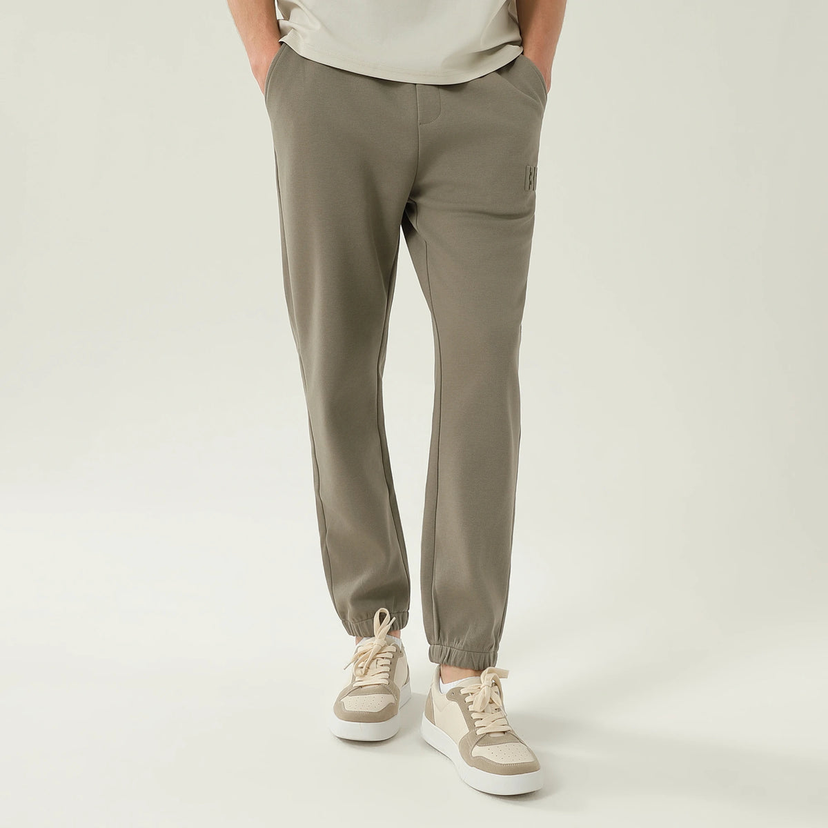 بنطال كاجوال مزين بطباعة للرجال