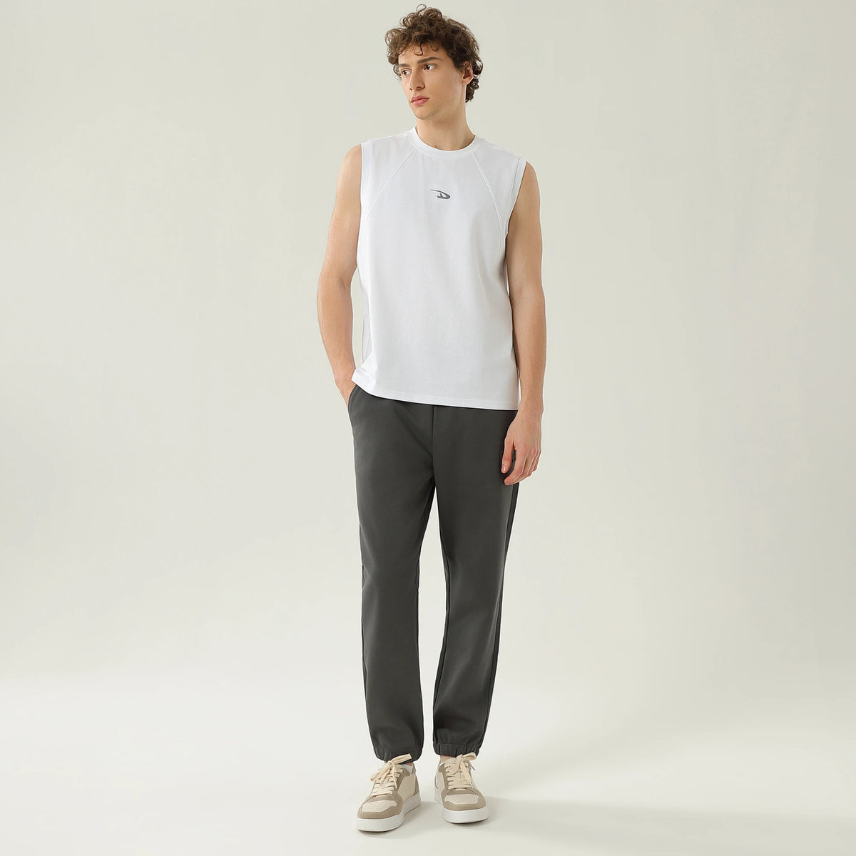 بنطال كاجوال مزين بطباعة للرجال