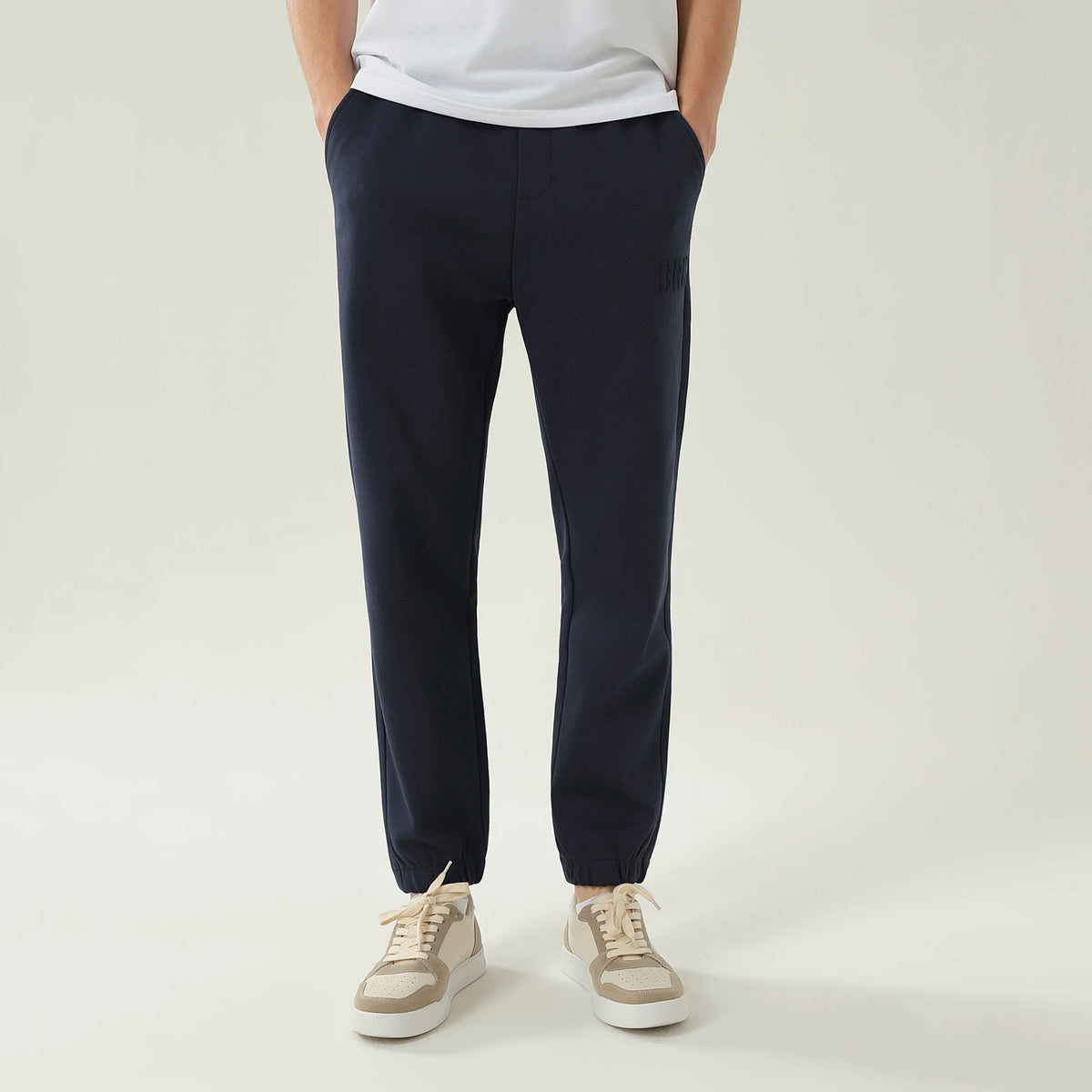 بنطال كاجوال مزين بطباعة للرجال