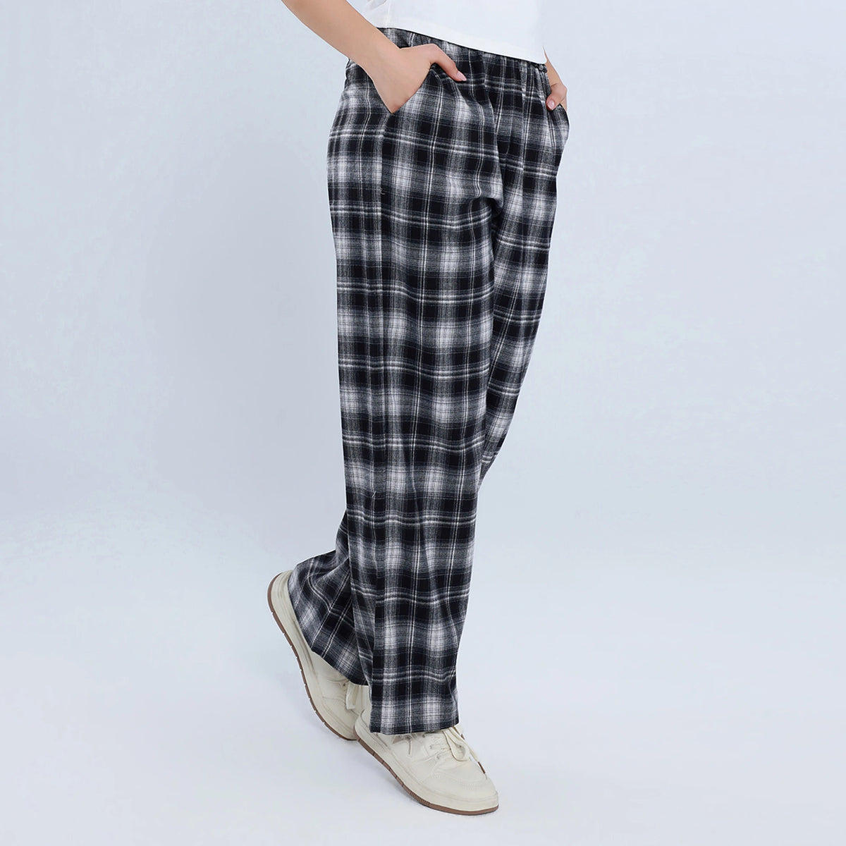 Casual Checked Pants for Women